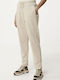 Women's Fabric Trousers Beige