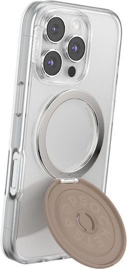Popsockets Kick-out Grip Magsafe Phone Holder Built-in Stand Adjustable Stand Portrait Landscape Compatible Wireless Charging Latte