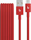 Beats Braided USB to Type-C / Lightning 1.5m Cable Red (MFEJ4ZM/A)