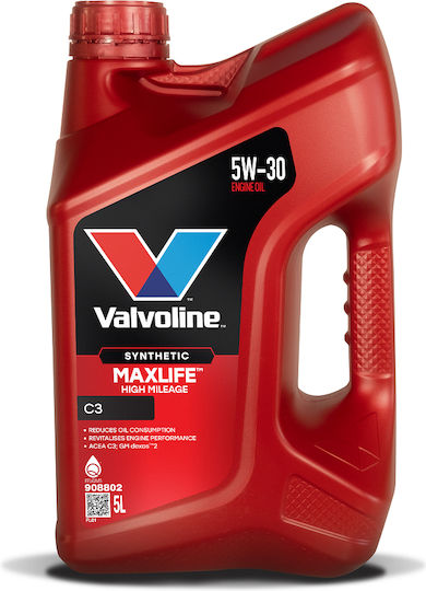 Valvoline Maxlife C3 Synthetic Car Oil 5W-30 5lt
