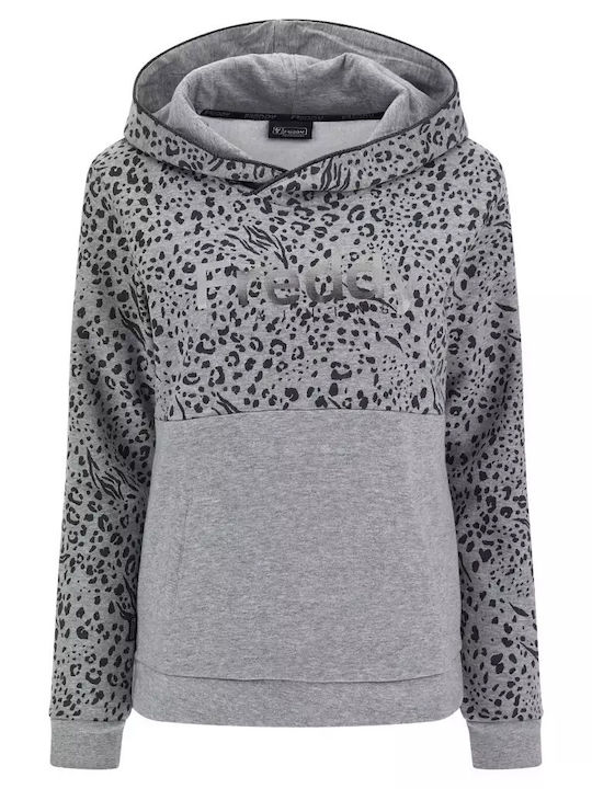 Freddy Sweatshirt Melange Grey with Hood