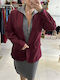 Irene Vilou Women's Blazer Burgundy