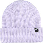 4F Beanie Γυναικείος Σκούφος Πλεκτός σε Μωβ χρώμα