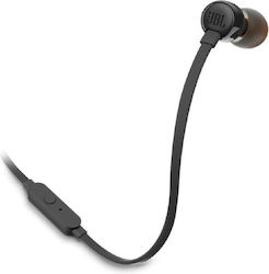 JBL T110e In-ear Handsfree Ακουστικά με Βύσμα 3.5mm Μαύρο