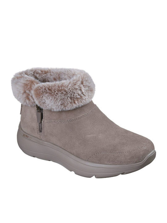 Skechers Onthego Encore Ghete Dama Din Catifea Gri