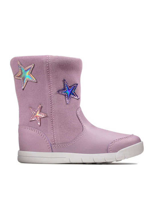 Boots Clarks Sneakers Kids Pink Clarks CLOUD/CREST TUKTU PINK