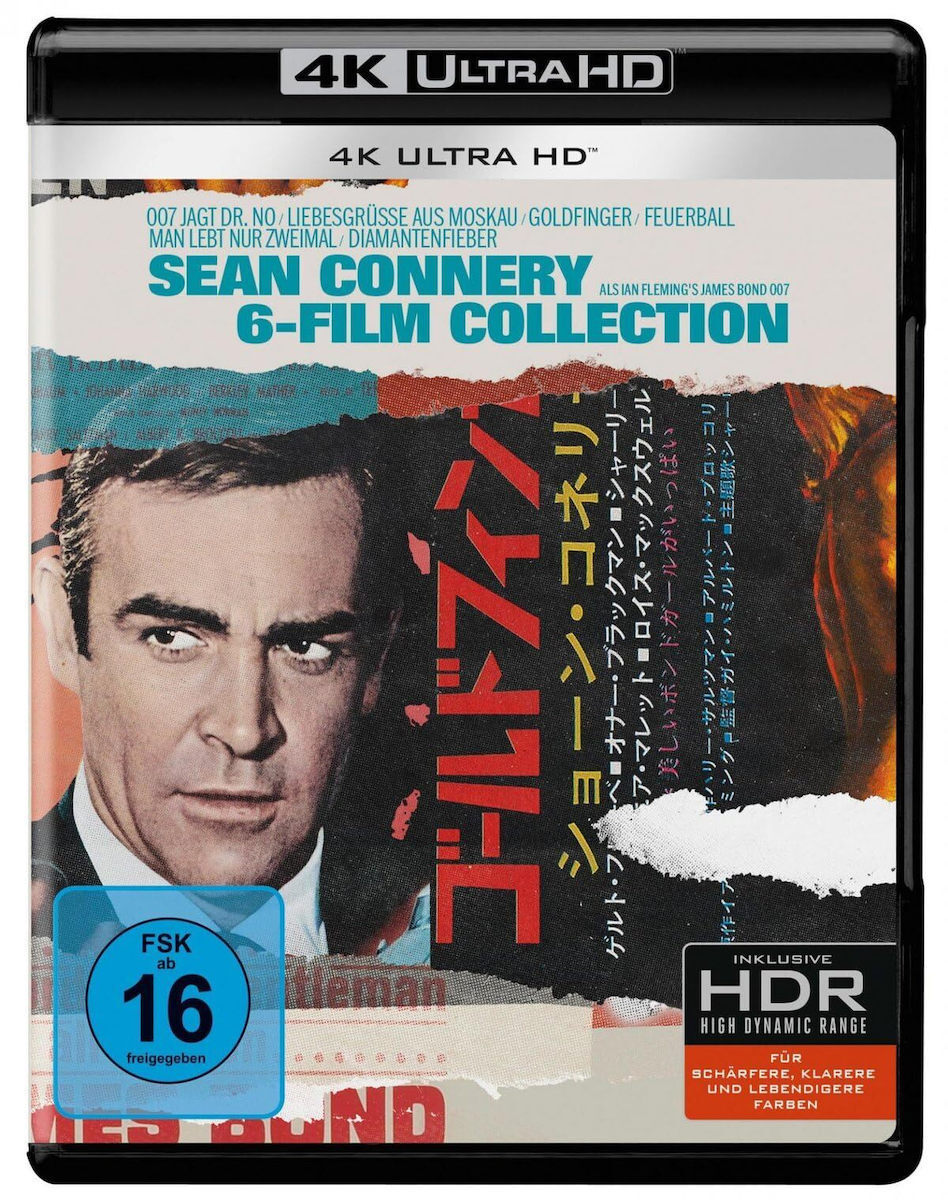 James Bond Sean Connery 6-film Collection 6 4k Ultra Hd Blu-ray