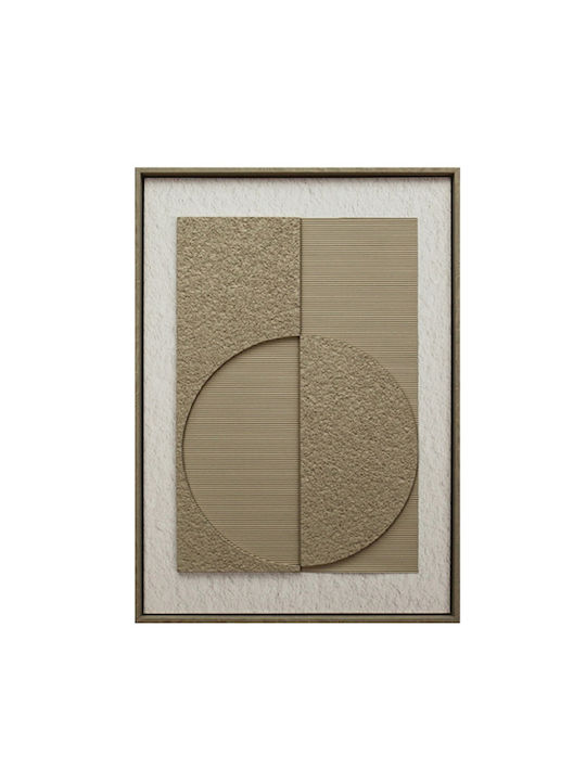 Espiel Painting 3D Beige PVC MDF 50x70x2.9cm