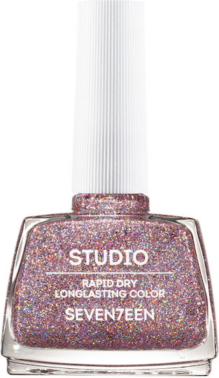 Seventeen Studio Glossy Long Lasting Nail Polish Quick Dry Pink 287 12ml
