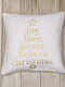 Nima Christmas Decorative Square Pillowcase Peace White 45x45cm