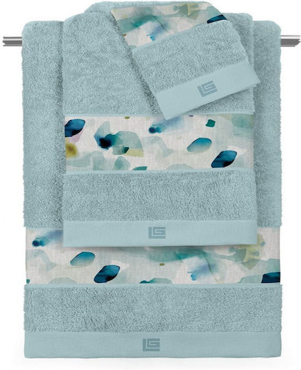 Guy Laroche Bath Towels Set 3 pcs Carmel Mint-raf Weight 500gsm
