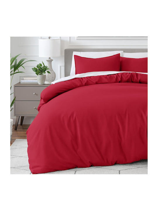 My Home Luxury Комплект Плик за Завивка Единичен с Калъфка 160x240 Red
