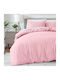 My Home Luxury Duvet Cover Set Single with Pillowcase 160x240 Pink