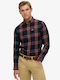Lumberjack Lumberjack Long-sleeved Cotton Shirt Checked Blue Red