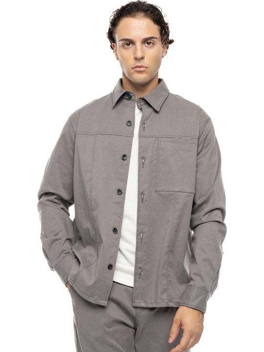 Overshirt Cu mânecă lungă Cămașă Gri
