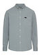 Long-sleeved Cotton Shirt Blue
