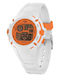 Ice Digital Women's Watch with White Rubber Strap