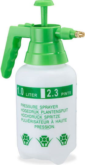 Relaxdays Pulverizator cu presiune cu Capacitate 1lt în culoarea Verde