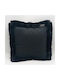 Natural Home Sofa Cushion Velvet Black 45x45cm