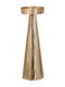 Fylliana Fl11136 Candle Holder Metal in Gold Color 10x10x27cm 1pcs