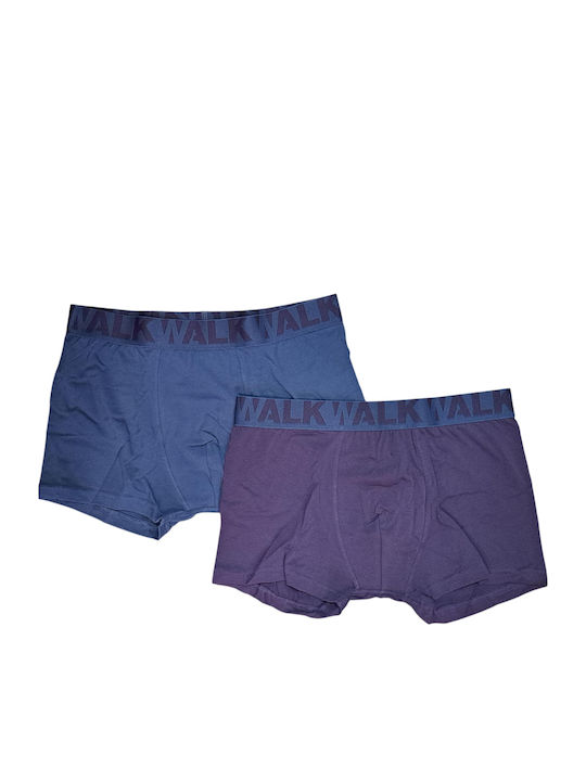 Walk Herren Boxershorts Raf/purple 2Packung