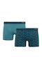 Men's Boxers Blue-petrol 2Pack