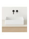 Orabella Aufgesetztes Waschbecken Porzellan 50x35x14cm White