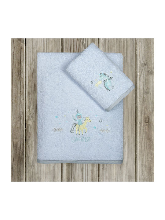 Nima Set of baby towels 2pcs Blue 70 cmx140cm Weight 400gr/m²