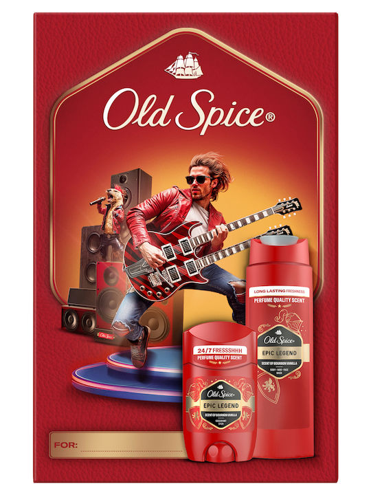 Old Spice Knight Комплект Подарък За Мъже С Дезодорант Стик И Душ Гел Epic Legend 24-часова Свежест За Ежедневна Употреба Аромат С Качествен Мирис Който Трайе Old Spice Knight Комплект Подарък За Мъже С Дезодорант Стик И Душ Гел Epic Legend 24-часова Свежест За Ежедневна Употреба Аромат С Качествен Мирис Който Трайе
