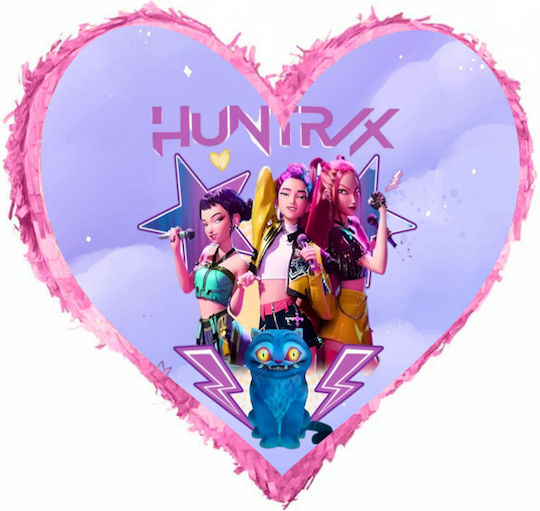 Пинята Сърце K-pop Demon Hunters Huntrix 31 X 27 См 553156h Bal-553156h-huntrix