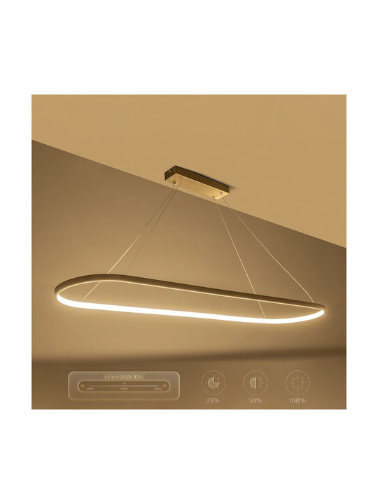 GloboStar Bolivar Pendant Light White 120x30cm