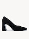 Schwarze Pumps Wildleder Quadratischer Absatz