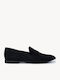 Μαύρα Loafers Καπιτονέ Λεπτομέρειες Ματ Υφή
