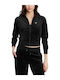Women's Cardigan with Zipper Black