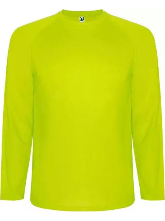 Roly Men's Long Sleeve Promotional Blouse Fluor Yellow