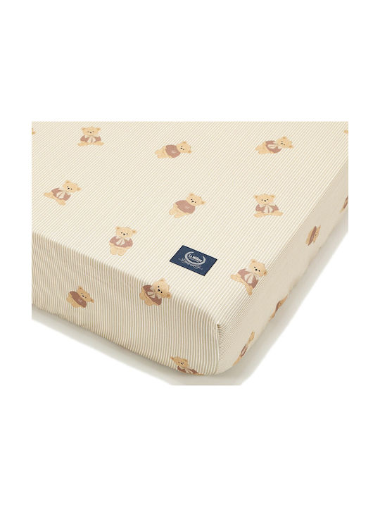 La Millou Fitted Ecru Baby Sheets 70x140cm