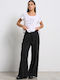 Jogginghose Breit Black