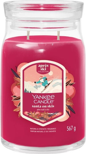 Yankee Candle Signature Aromatische Kerze in Gefäß Santa auf Skiern Yankee Candle