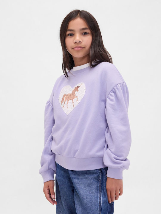 GAP Bluză pentru copii Cu mânecă lungă Orchid