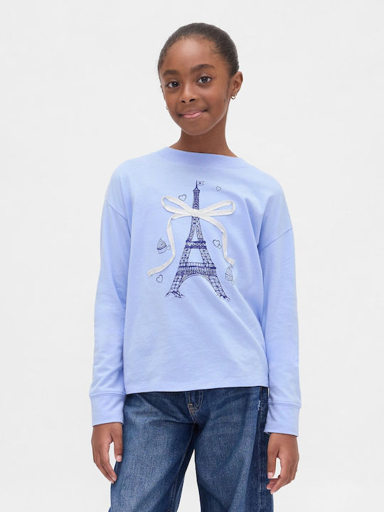 GAP Kids' Shirt Long Sleeve Blue Crystal Disney