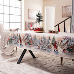Teoran Christmas Tablecloth Fabric Multicolour ...