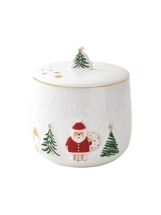 Easylife Christmas Vase Porcelain Multicolour L15xW11cm.