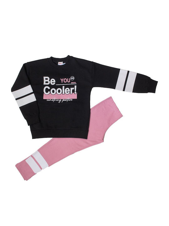 Kids Sweatpants Set Black, Rotten Apple