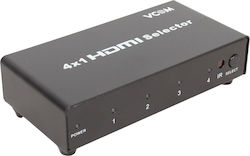 Vcom HDMI Selector 4x1 DD434