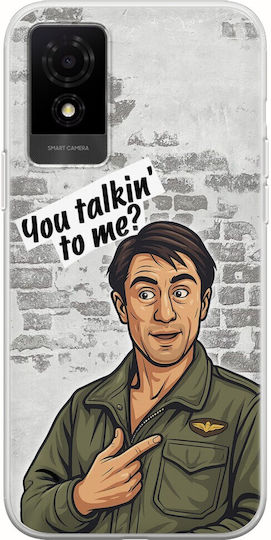 Epic Quotes You Talkin' To Me? TCL 501 Flexible TPU Transparent Silicone