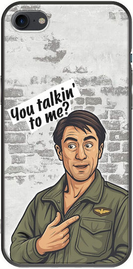 Epic Quotes You Talkin' To Me? iPhone SE 2020 Black TPU Black Silicone