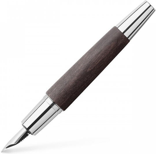 Faber-Castell E-motion Stilou Medium Din Lemn Cu Cerneală Neagră