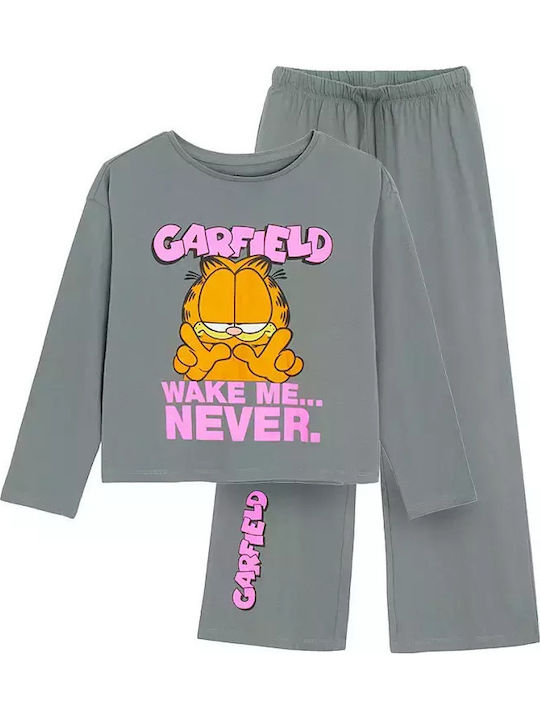 Cool Club Παιδική Πιτζάμα Γκρι Garfield