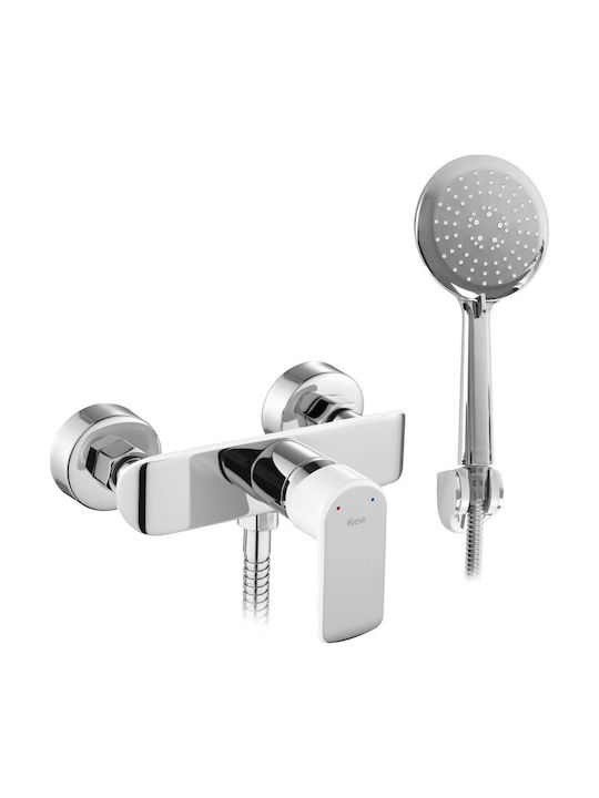 Rea Bloom Mixing Bathtub Complete Set White