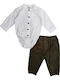 Kinder-Set mit Hose Winter 2Stück White-olive